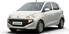 Hyundai Santro on rent for self drive in Delhi
